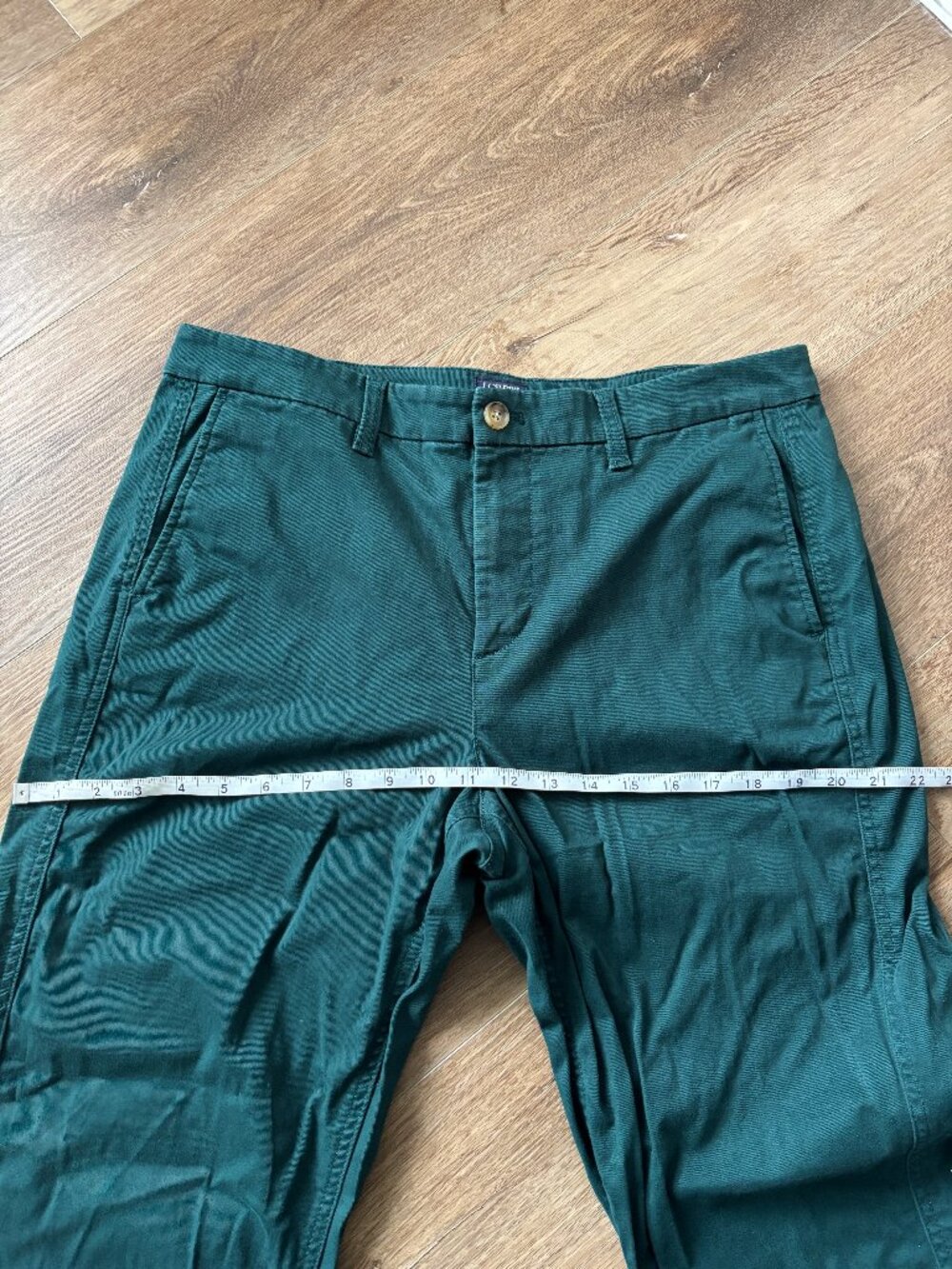 J.Crew Green High Rise Girlfriend Chino Pants - Size 12 - Picture 7 of 8